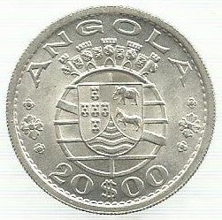 Angola - 20$00 1952 (Km# 74)