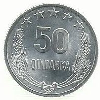Albania - 50 Qindarka 1964 (Km# 42)