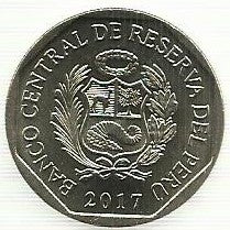 Peru - 1 Sol 2017 (Km# 404) Crocodilo de Tumbes