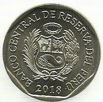 Peru - 1 Sol 2018 (Km# Novo) Tapir Andino