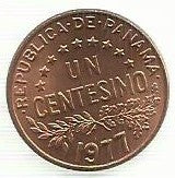 Panamá - 1 Centesimo 1977 (Km# 22)
