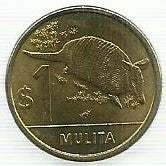Uruguai - 1 Peso 2012 (Km# 135) Mulita