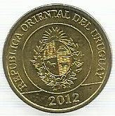 Uruguai - 2 Pesos 2012 (Km# 136) Carpincho