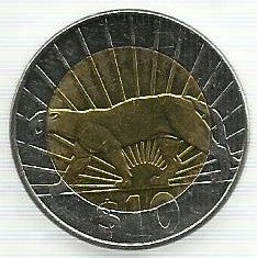 Uruguai - 10 Pesos 2015 (Km# Novo)