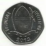 Botswana - 5 Thebe 2013 (Km# 31)