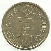 Portugal - 5$00 1988 (Km# 632)