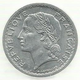 França - 5 Francos 1949 (Km# 885b2)