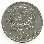 Portugal - 50 Centavos 1951 (Km# 577)