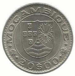 Moçambique - 20$00 1971 (Km# 87)