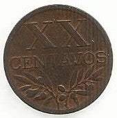 Portugal - XX Centavos 1949 (Km# 584)