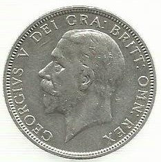 Inglaterra - 1 Florin 1929 (Km# 834)