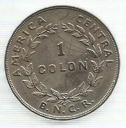 Costa Rica - 1 Colon 1948 (Km# 177)