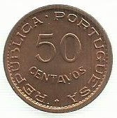 Cabo Verde - 50 Centavos 1968 (Km# 11)