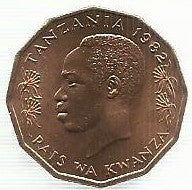 Tanzania - 5 Senti 1982 (Km# 1)