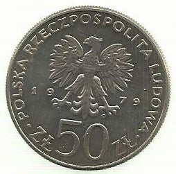 Polonia - 50 Zlotych 1979 (Km# 100) Mieszko I