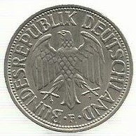 Alemanha - 1 Marco 1968 (F) (Km# 110)