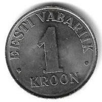 Estonia - 1 Kroon 1993 (Km# 28)