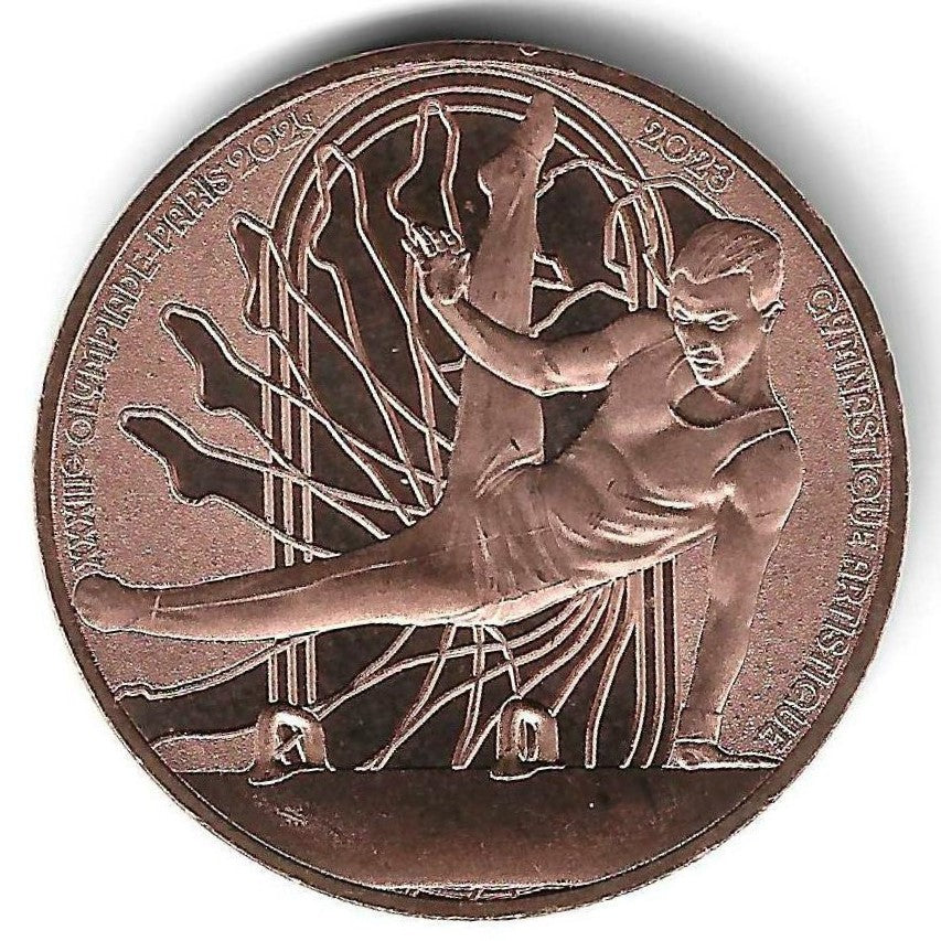 França - 1/4 Euro 2023 (Km# 3125) Ginastica Artistica