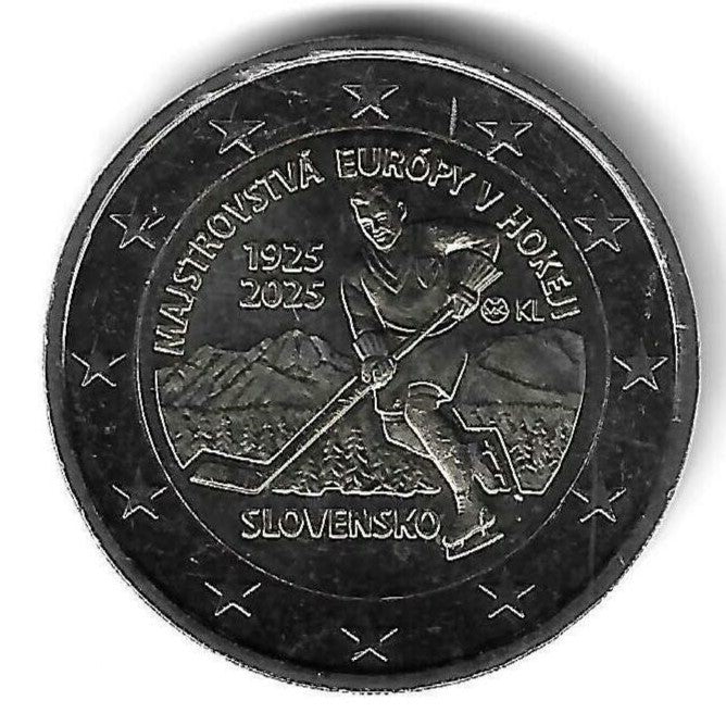 Eslovaquia - 2 Euro 2025 (Km# ..) Hoquei