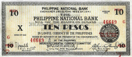 Filipinas - 10 Pesos 1941 (# Ps627b)