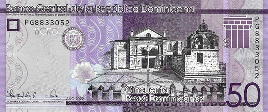 Rep. Dominicana - 50 Pesos 2022 (# 189h)