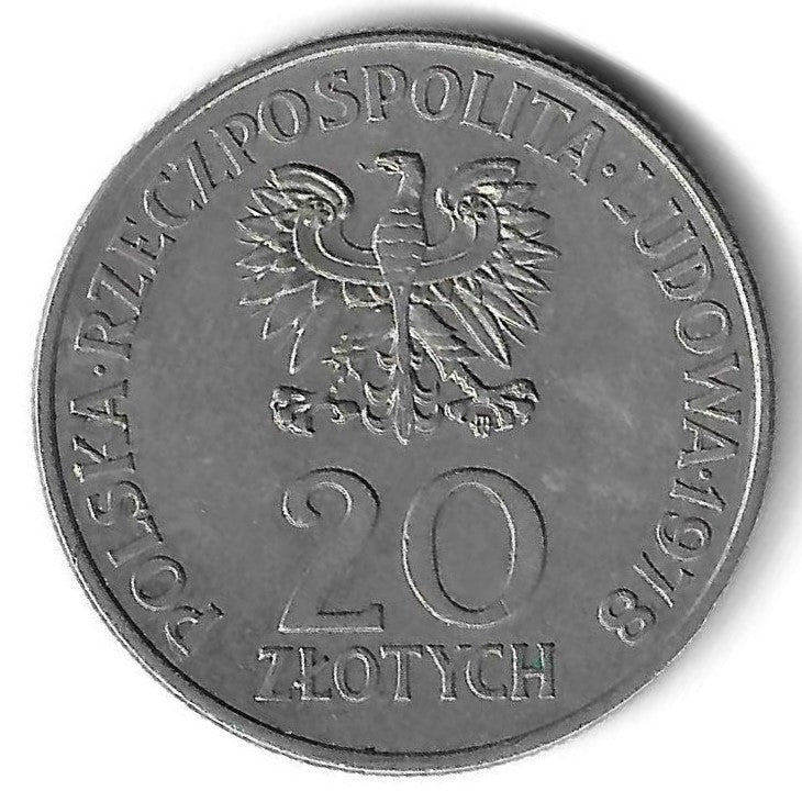 Polonia - 20 Zlotych 1978 (Km# 97) Intercosmos