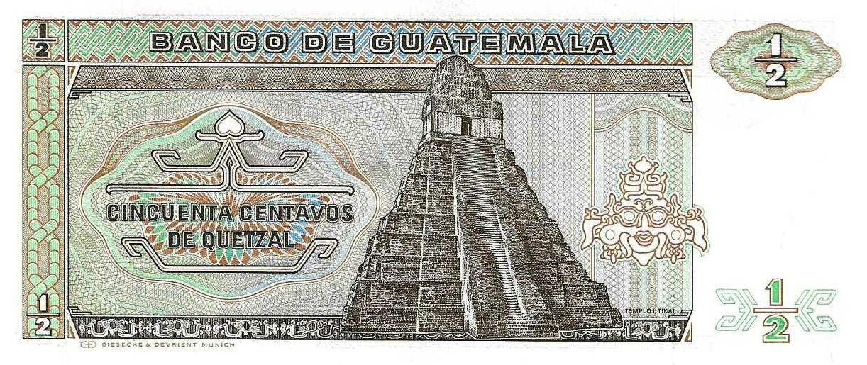 Guatemala - 50 Centavos 1987 (# 65)