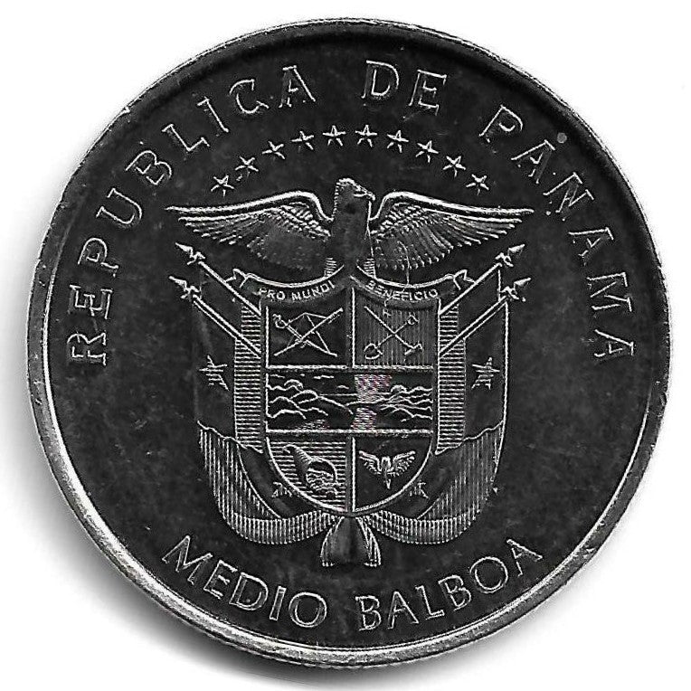 Panamá - 1/2 Balboa 2017 (Km# 160) Panama Velho