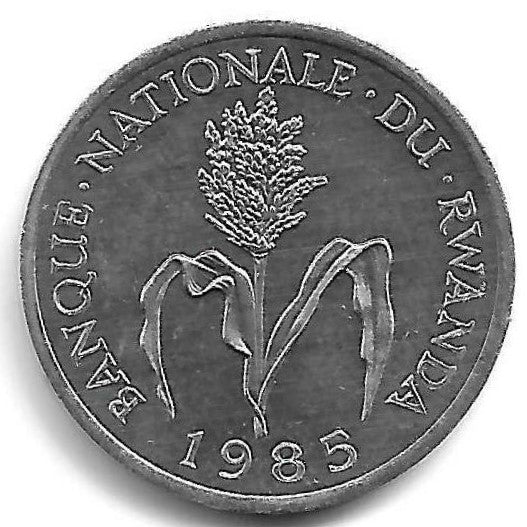 Ruanda - 1 Franco 1985 (Km# 12)