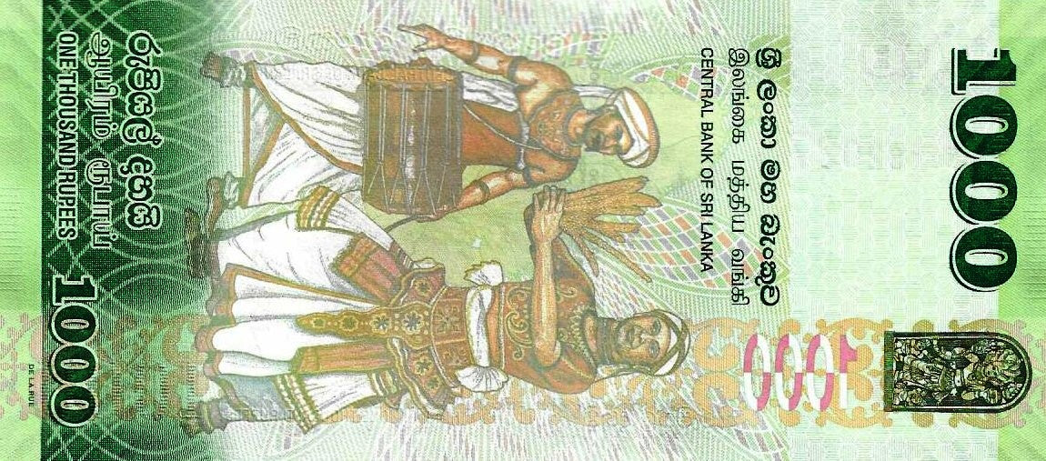 Sri Lanka - 1000 Rupias 2022 (# 127h)