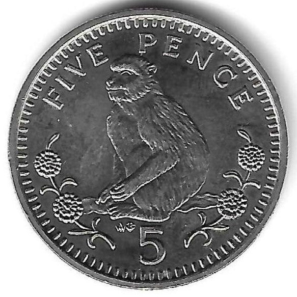 Gibraltar - 5 Pence 1988 (Km# 22.1)