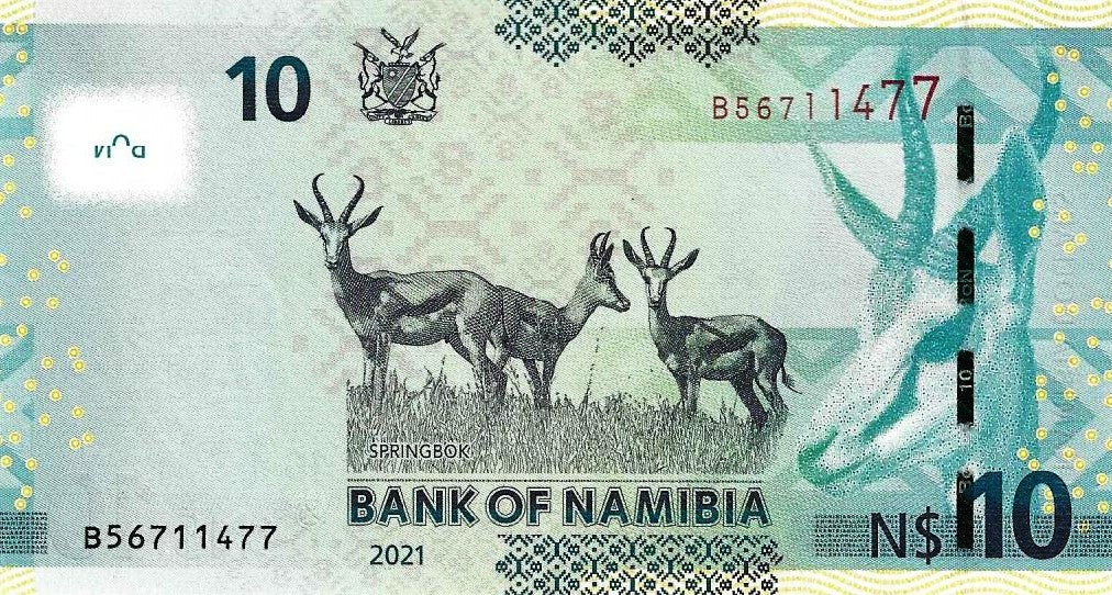 Namibia - 10 Dolares 2021 (# 16b)