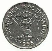 Equador - 20 Centavos 1966 (Km# 77.1c)