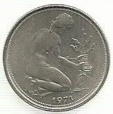 Alemanha - 50 Pfennig 1971 (F)(Km# 109)