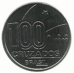 Brasil - 100 Cruzados 1988 (KM# 610)