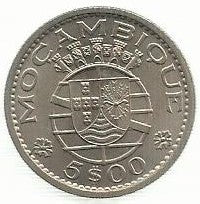 Moçambique - 5$00 1971 (Km# 86)