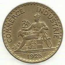 França - 2 Francos 1925 (Km# 877)