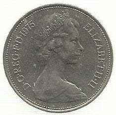 Inglaterra - 10 Pence 1975 (Km# 912)