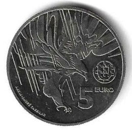 Portugal - 5 Euro 2018 (Km# 893) Aguia Imperial