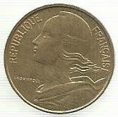 França - 10 Centimos 1988 (Km# 929)