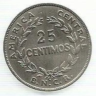 Costa Rica - 25 Centimos 1948 (Km# 175)