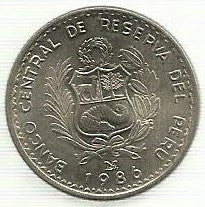 Peru - 1 Inti 1986 (Km# 296)