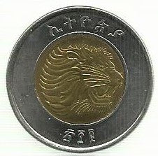 Etiopia - 1 Birr 2002/10 (Km# 78)