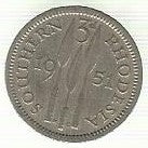 Rodesia - 3 Pence 1951 (Km# 20)