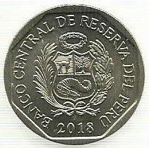 Peru - 1 Sol 2018 (Km# Novo) Pava Aliblanca