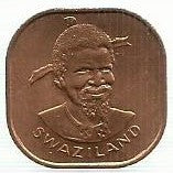 Suazilandia - 2 Cents 1975 (Km# 22)