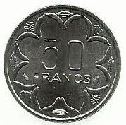 Central African States - 50 Francos 1996 (Km# 11)