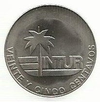 Cuba - 25 Centavos 1981 (Km# 417)