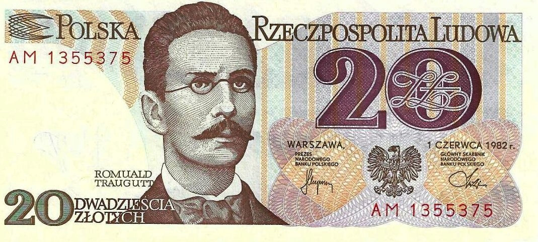 Polonia - 20 Zlotych 1982 (# 149a)