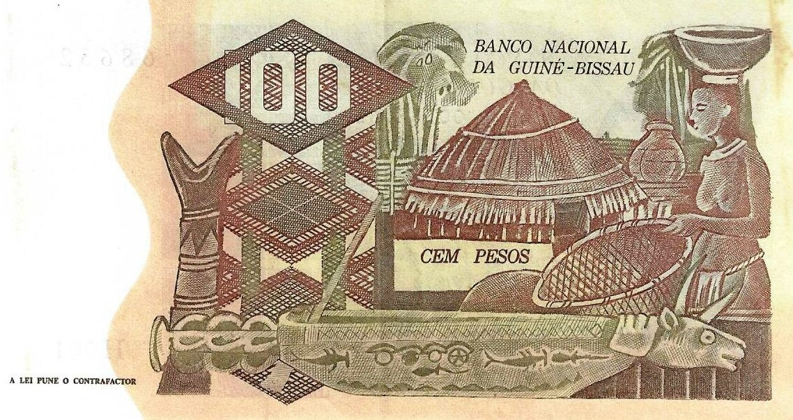 Guiné Bissau - 100 Pesos 1975 (# 2a)